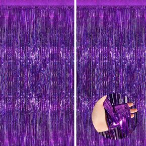معكرون فاتح زرقاء زرقاء بهرج الستائر FOIL FOIL