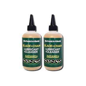 Blade & Chain Lubricant & Cleaner - 8 oz Bottle (2 Pack) Breaks Down Sap, Resins and Gums. World's Only Self-Cleaning Lubricant. Twin Pack