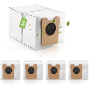 4Pcs for Eufy Omni C20/C10 Dust Bags Replacement Compatible with eufy C20/C10 Omni Robot Vacuum Cleaner Bags (3.1L Large Capacity)