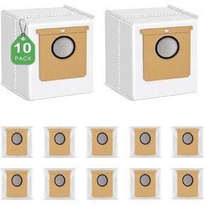 10 Pack Replacement Dust Bag Compatible with Eufy L50, L60, L60 SES, Robot Vacuum Cleaner Bags, 2.5L Disposable Bag Replacement for Haier H9+, Conga Home 1000,8090 Ultra,9090 AI Vacuum Cleaner