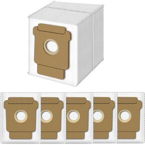 Dirt Disposal Bags Compatible with iRobot Roomba Essential Vac 2 Q0520,105 Vac/105 Combo, 104 Combo, Plus 405/Plus 505 Combo, Max 705 Vac, 6PCS Dust Bags Replacement Vacuum Cleaner Parts Accessories