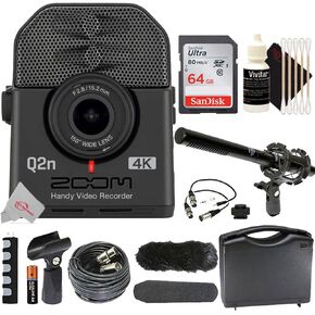 Teds Electronics Zoom Q2n-4K Ultra High-Definition Handy Video Recorder +Accessory Kit