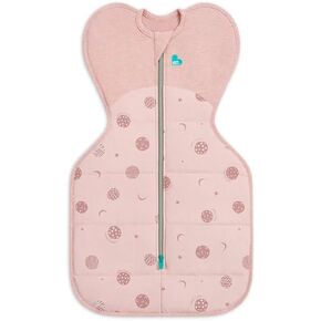 Love to Dream Swaddle UP Lite, Luxuriously Silky Soft Viscose from Bamboo, Get Longer Sleep, Snug Fit Helps Calm Startle Reflex, New Born Essentials for Baby, 0.2 TOG, 8-13 lbs, Pink Little Dreamer