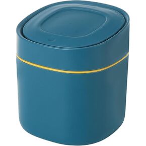 Tabletop Press Trash Can, Mini Household Elastic Cover, Sundries Storage Bucket, Bedside Coffee Table, Waste Paper Basket