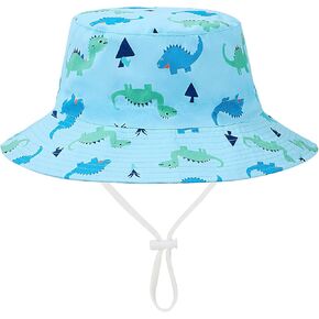 Durio UPF 50+ Baby Sun Hat Wide Brim Infant Toddler Bucket Hat Adjustable Outdoor Beach Sun Protection Hat for Boys Girls