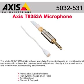 Axis 5032-531 T8353A Microphone - Wired - Discreet - Handheld - Mini-Phone