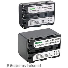 بطارية KASTAR لـ Sony NP-FM50 NP-FM70 NP-FM90 NP-FM55H NP-QM51 NP-QM71 NP-QM71D NP-QM91 NP-QM91D و SONY CCD-TRV106 CCD-TRV108 CCD-TRV10 CCD-TRV138 CCD-TRV150
