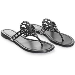 Tory Burch Women's Miller Eyelet Sandal Slide