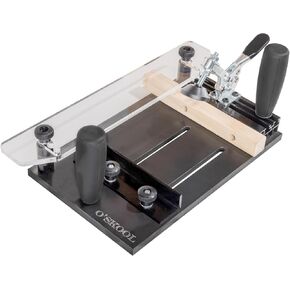 O'Skool Rail Acced Sled Table Jig لمفاصل أبواب الخزانة ، الشطب ، الجولات ، التنميط ، يناسب 5-1/2 "× 1-5/8"