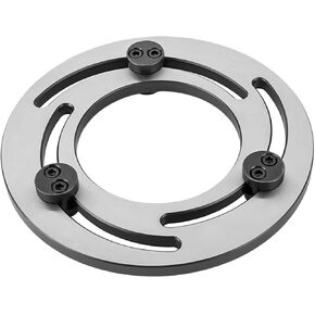 Jaw Boring Ring Hydraulic Three Jaw Chuck 4-15 Inch Steel Adjustable Claw Device for CNC Lathe Chuck Soft Top Jaws Bore Repair Silver, 6in