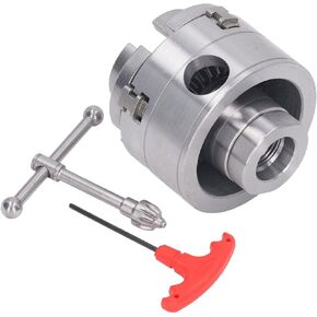 2.75 Inch 4 Jaw Lathe Chuck, 1IN x 8TPI Thread, Alloy Steel Construction, Wide Clamping Range, for Small Lathes, Milling Machines, Woodworking