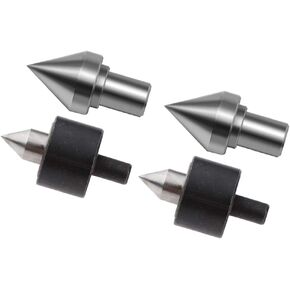 4 Pieces Live Bearing Tailstock Center Mini Lathe Tailstock Drill Chuck for Woodworking