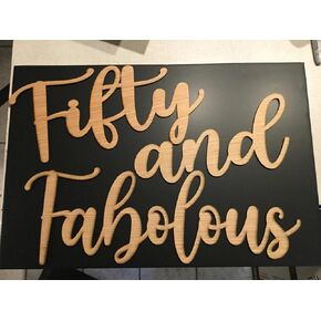Fifty and Fabulous Sign for Backdrop,Happy Birthday Sign,50th Anniversary Party Wall Decor,50th Birthday Sign for Girls 50th Birthday Sign Photo Booth Props Decor