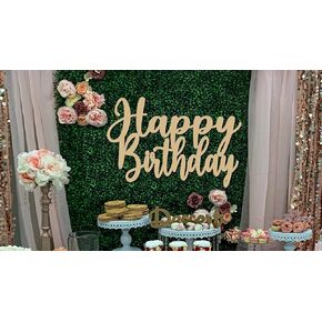 Happy Birthday Sign for Backdrop,Wooden Large Happy Birthday Wall Decoration Decor Arch Backdrop Letters Sign Birthday Signs for Wall
