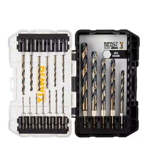 DEWALT Black and Gold Impact Ready Metal Drill Bit Set (18-Piece)