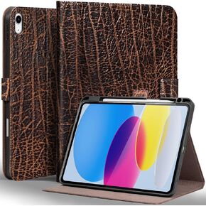 Gexmil Leather Case for iPad Air 11 Inch M4/M3/M2,10.9 Inch,Brown Floral in Kuwait