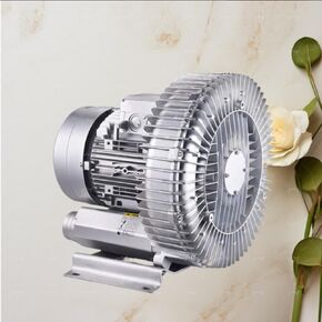 Regenerative Blower, Large Airflow Type High-Pressure Vortex Ring Blower for Air Blowing Or Suction, 0.5HP 0.74HP 1.01HP 1.49HP(180W/0.24HP)