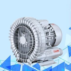 DARZYS High-Pressure Vortex Ring Blower, Industrial Vacuum Pump 0.33HP 0.47HP 0.5HP 0.74HP Vortex Ring Blower for Sewage Aeration 110V Single Phase, Low Noise(1100W/1.49HP)