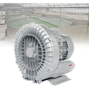 Regenerative Blower, Industrial Extractor Blower,Commercial Ventilator, Air Blower with Dust Filter,for Workshops Fish Ponds Farms(2.2KW/380V)