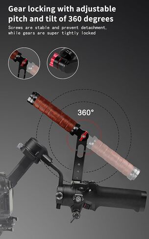 قبضة حبال قابلة للتعديل ، قبضة مثبتات gimbal كاميرا محمولة لـ RS2/RS3/RS3PRO ، مقبض حبال قابل للطي مع حذاء شريحة من نوع الناتو وحذاء بارد (مع شريحة) in Saudi Arabia
