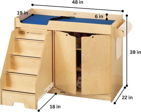 Jonti-Craft 5137JC Changing Table with Stairs, Right in Saudi Arabia