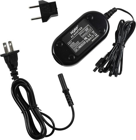 HQRP استبدال محول AC / شاحن متوافق مع كاميرا الفيديو JVC GR-D72U / GRD72U مع محول توصيل USA CORD & EURO in Kuwait