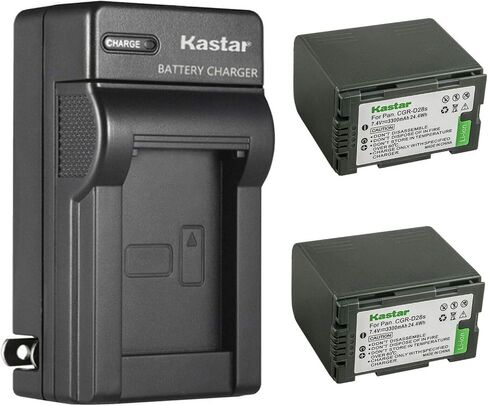 Kastar CGR-D28 AC Wall Battery Charger Replacement for Panasonic PV-DV600K, PV-DV601, PV-DV602, PV-DV700, PV-DV701, PV-DV702, PV-DV710, PV-DV800, PV-DV800K, PV-DV801, PV-DV851, PV-DV852 in Saudi Arabia