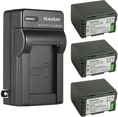Kastar CGR-D28 AC Wall Battery Charger Replacement for Panasonic PV-DV600K, PV-DV601, PV-DV602, PV-DV700, PV-DV701, PV-DV702, PV-DV710, PV-DV800, PV-DV800K, PV-DV801, PV-DV851, PV-DV852 in Saudi Arabia