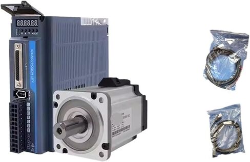1pcs 1KW 3.2N.m AC Servo Motor with Driver 220VAC 3000RPM 2.5A 1000W AC Servo Motor Driver Kit for Laser Machine(1pcs Motor Brake) in Saudi Arabia