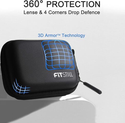 تشمل حالة الحماية في FitStill 60 مترًا/196 قدمًا تحت الماء مقاوم للماء ، ومرشحات الغوص و Silicone Case & Screen Protector و Monopod العائم غطس فقط Fit Go Pro Hero 13 Black Accessory Kit in Kuwait