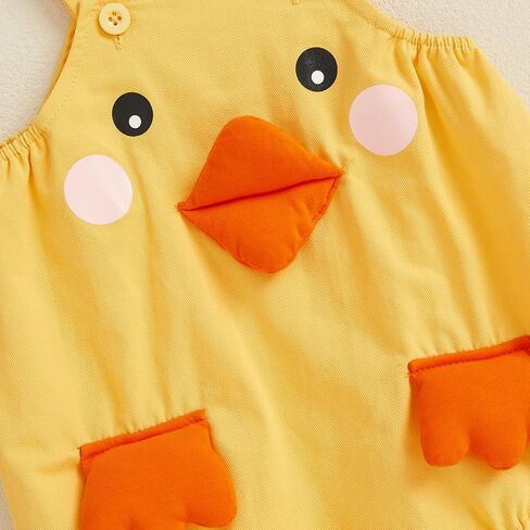 Toddler Baby Boys Girls Outfits Sleeveless Suspender Animal Chick Romper Overalls One Piece Summer Cotton Clothes in Kuwait