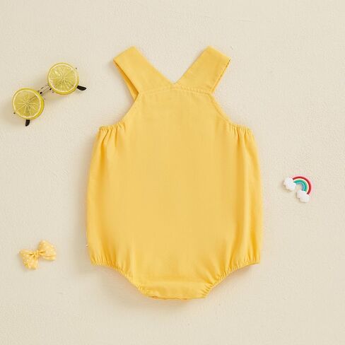 Toddler Baby Boys Girls Outfits Sleeveless Suspender Animal Chick Romper Overalls One Piece Summer Cotton Clothes in Kuwait