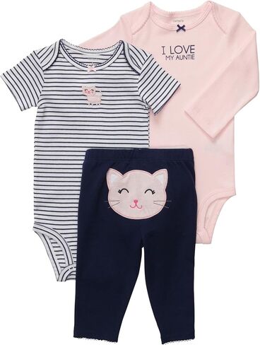 Carter's Baby Girls' 3 Pc Turn Me Around Set - Purple Owl in Saudi Arabia