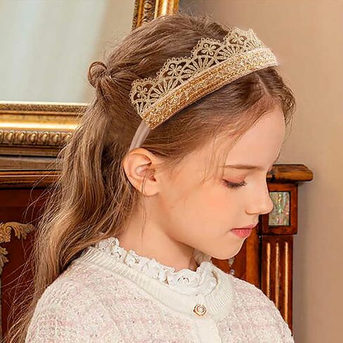 cherrboll Baby Flower Bows Headbands 6pcs Floral Hair Wraps Nylon Hairbands Crown Newborn Infant Toddler Hair Accessories in Kuwait