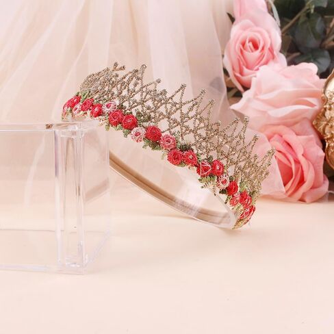 cherrboll Baby Flower Bows Headbands 6pcs Floral Hair Wraps Nylon Hairbands Crown Newborn Infant Toddler Hair Accessories in Kuwait