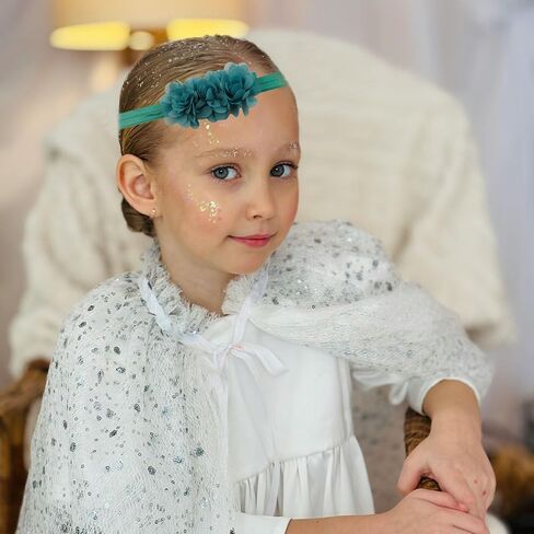 20PCS Baby Girls Headbands Chiffon Flower With Elastic Band Hair Accessories For Infants Newborn Toddler Kids Photography Props Gifts in Saudi Arabia