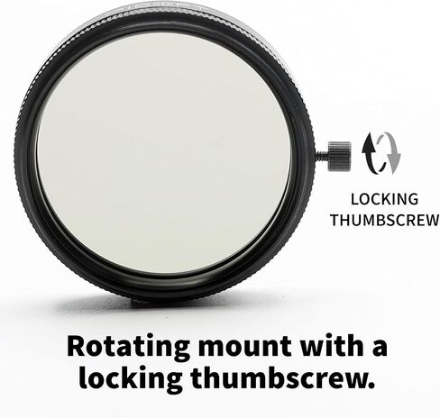 Ultra High Contrast Linear Polarizer for Machine Vision, PR120-27 | Polarizer Filter; Reduce Glare; Range: 400-700nm; 10;000:1 Contrast Ratio; Locking Thumb Screw; Fits M27 Lens Filter Thread in Saudi Arabia