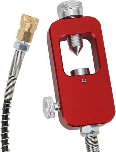 DRFEIFE LIGHT SUBLE SURPARINE GUSPARINE DIVIVE METALTER لمختلف الغواصين من الفولاذ المقاوم للصدأ في زجاجة صغيرة من الألومنيوم الحمراء مع زجاجات كبيرة لمحول حقيبة استكشاف الغواصة (أحمر) in Saudi Arabia