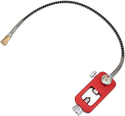 DRFEIFE LIGHT SUBLE SURPARINE GUSPARINE DIVIVE METALTER لمختلف الغواصين من الفولاذ المقاوم للصدأ في زجاجة صغيرة من الألومنيوم الحمراء مع زجاجات كبيرة لمحول حقيبة استكشاف الغواصة (أحمر) in Saudi Arabia