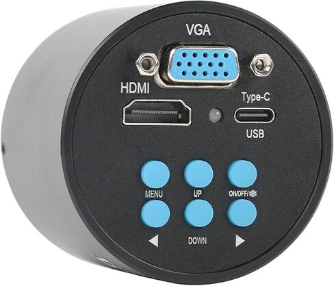 1080P VGA HDMI USB Type-c PC Video Microscope Camera +180X 300X 200X 500X C Mount Zoom Lens 144 LED for Phone CPU Soldering Test(B,500X) in Saudi Arabia