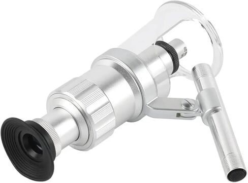 40X 60X 100X HD Recognition Magnifier Scale Measuring Microscope Handheld Portable Magnifying Glass LED for PCB Jewelry Textile(A,60X) in Kuwait