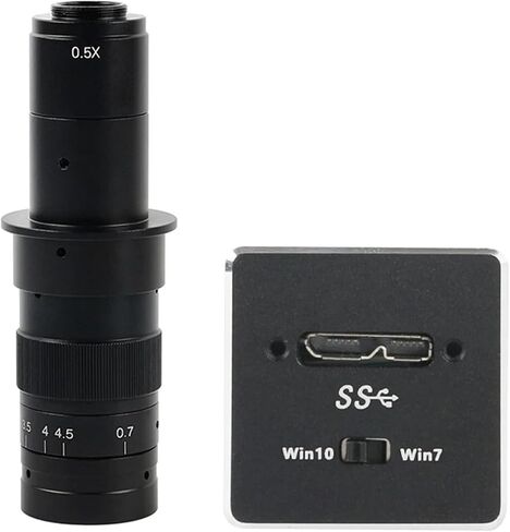 عالي السرعة Micro USB 3.0 USB3.0 5MP CMOS Microscope Camera Electronic Digital Eyepiece Mini C Mount Camera (عدسة 130X مع الضوء) in Kuwait