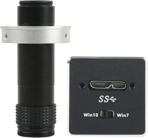 عالي السرعة Micro USB 3.0 USB3.0 5MP CMOS Microscope Camera Electronic Digital Eyepiece Mini C Mount Camera (عدسة 130X مع الضوء) in Kuwait