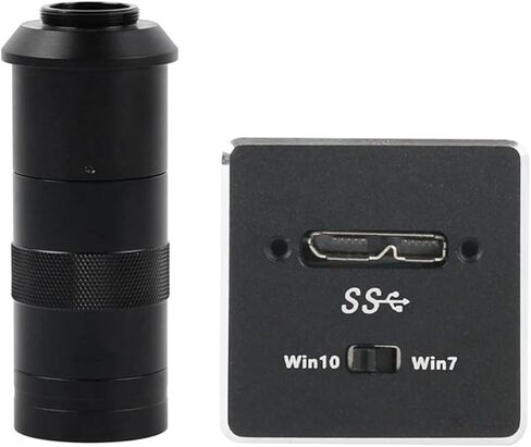 عالي السرعة Micro USB 3.0 USB3.0 5MP CMOS Microscope Camera Electronic Digital Eyepiece Mini C Mount Camera (عدسة 130X مع الضوء) in Kuwait