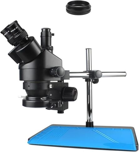 7X-45X Zoom Trinocular Stereo Microscope and 56LED Objective Lens HDMI Digita Microscope Camera for Phone PCB Soldering Repair(B Black) in Saudi Arabia