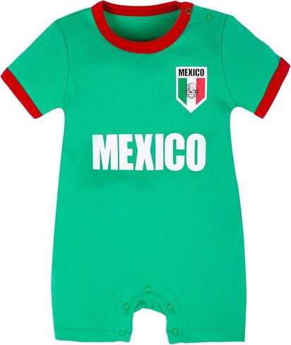 Baby Girl Soccer Clothes Baby Boys Romper Toddler Soccer Outfit Infants Jumpsuit Cute Comfortable 0-24 Months in Kuwait
