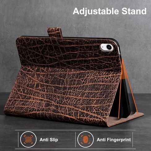 Gexmil Leather Case for iPad Air 11 Inch M4/M3/M2,10.9 Inch,Brown Floral in Kuwait