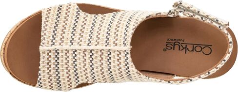 Corkys Footwear Women's Miss Carley Platform Sandal ، الكعب 3 بوصات ، إصبع زقزقة عصرية ومريحة مع خطاف قابل للتعديل وحزام حلقة ، ارتداء على مدار السنة in Saudi Arabia