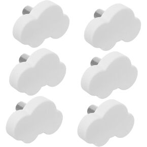 6pcs Soft Rubber Cabinet Knobs for Boys and Girls Funky Drawer Pulls Elegant Design for Cabinets Dressers Decorative Handles Smooth for