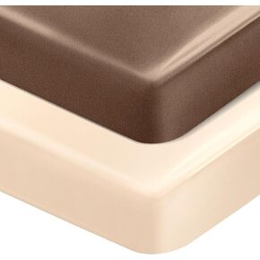 2 Pcs Satin Soft Crib Sheets Silky Baby Mattress Sheet Crib Sheets for Baby with Sensitive Hair Boys and Girls Newborn Infant Unisex 52''x28''x8'' Fitted Sheet(Coffee, Khaki)